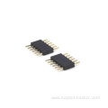 2.0mm Pitch Pin header Connector Single Row Straight SQ0.5mm H5.5mm With Threefold Layer Plastic 1*6P